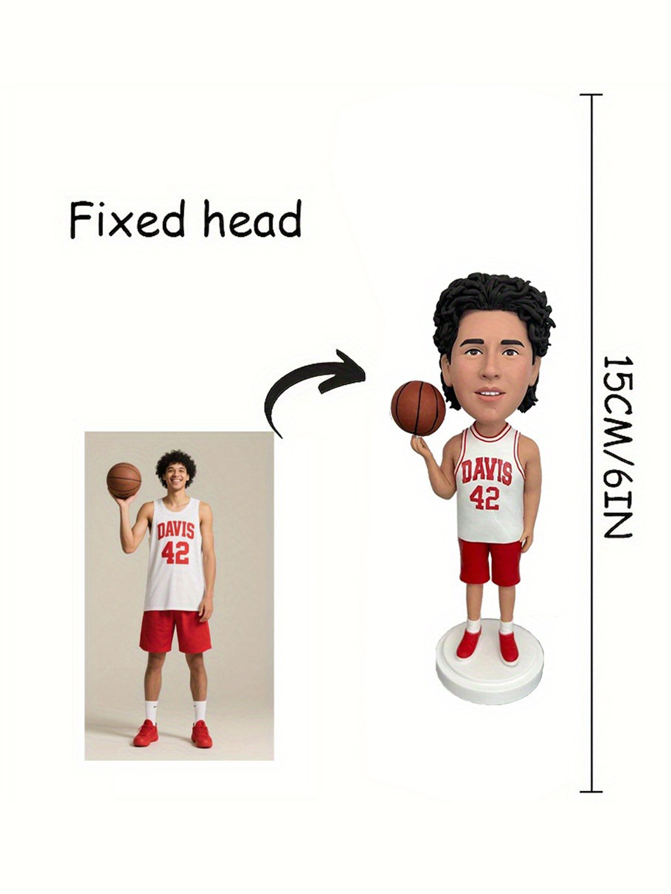 Customized personalized cartoon bobblehead dolls, clay figurines